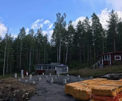 markanläggning och husgrundsarbete