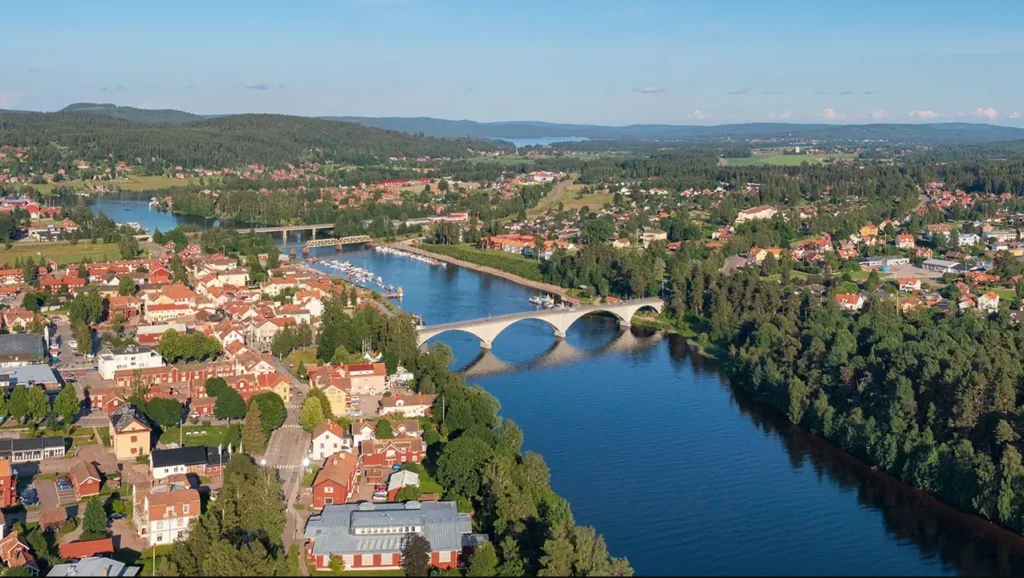 Överblick över Leksand